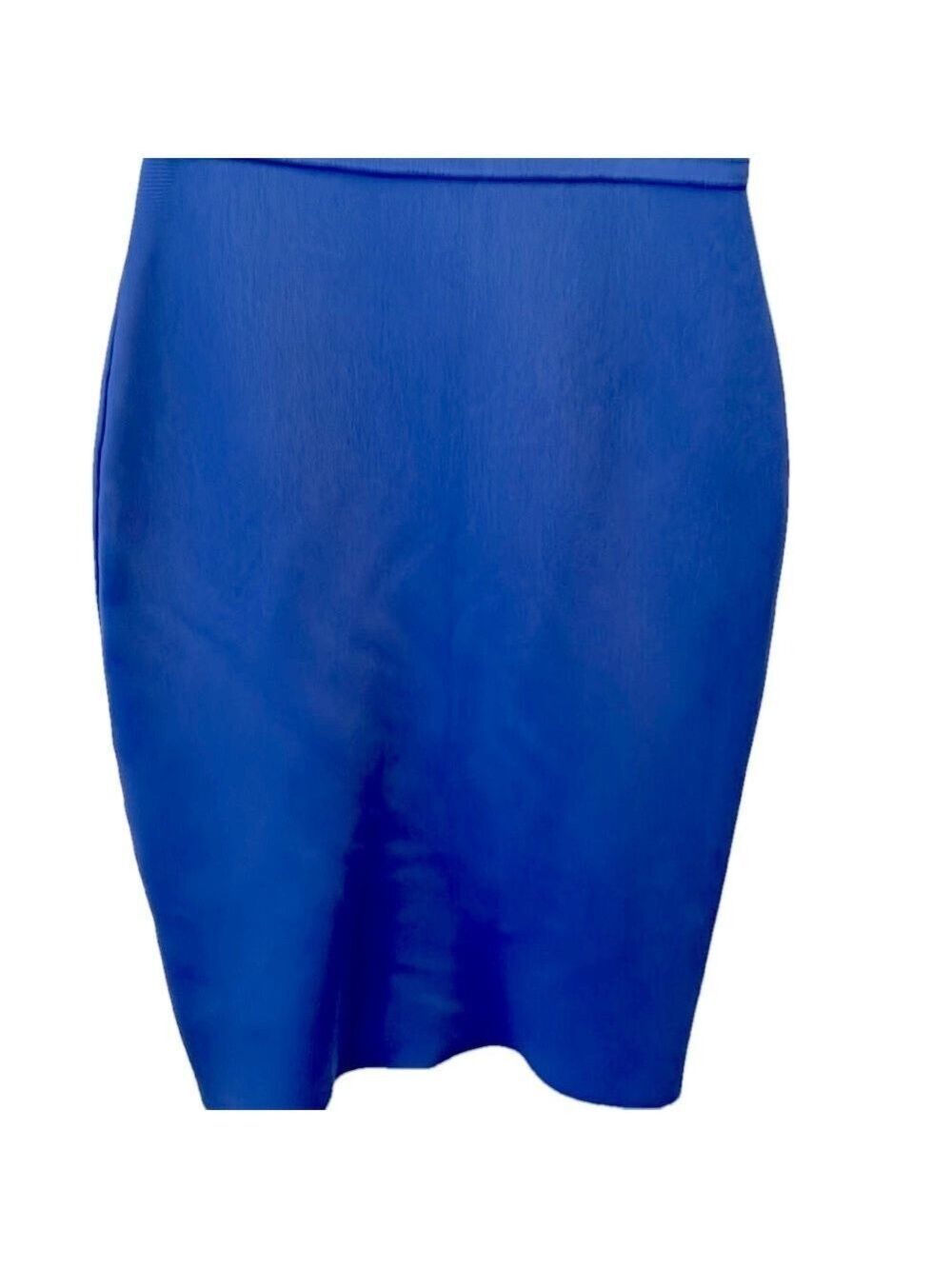 BCBG MAXAZRIA Dress, SZ XS, PTP 14”, L 37”, Body hugging shape, beautiful Blue - Picture 7 of 12